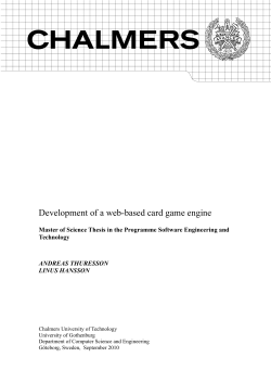 Development of a web-based card game engine