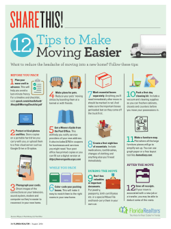 Tips to Make Moving Easier