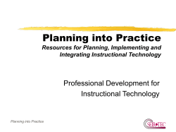 Planning into Practice - Sun Associates Archived Resources
