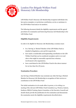 HERE - The London Fire Brigade Welfare Fund