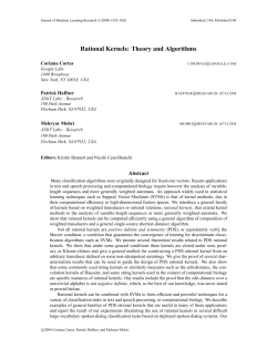 Rational Kernels: Theory and Algorithms