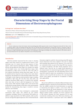 Characterizing Sleep Stages by the Fractal Dimensions of