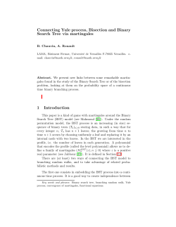 Connecting Yule process, Bisection and Binary Search Tree via