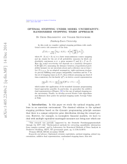 Optimal stopping under model uncertainty: randomized