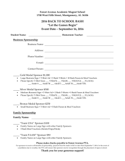 2016 BACK TO SCHOOL BASH &ldquo;Let the Games Begin&rdquo; Event Date
