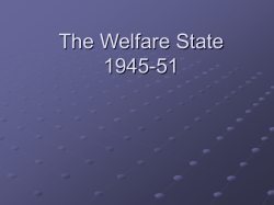 The Welfare State 1945-51