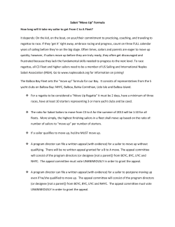 Sabot &ldquo;Move Up&rdquo; Formula How long will it take my sailor to get From