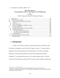 Mod, Man, and Law: A Reexamination of the Law of Computer