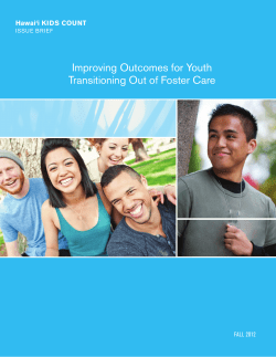 Improving Outcomes for Youth Transitioning Out of Foster Care (2012)