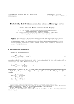Probability distributions associated with Mathieu