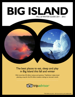 The best places to eat, sleep and play in Big Island