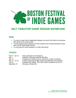 2017 tabletop game design showcase