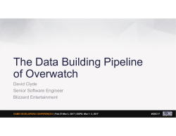 The Data Building Pipeline of Overwatch