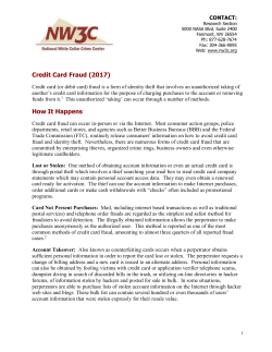 Credit Card Fraud