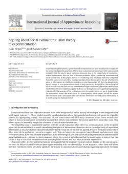 Arguing about social evaluations: From theory to