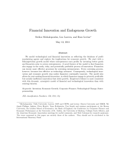 Financial Innovation and Endogenous Growth