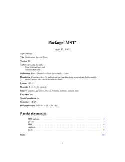 Package `MST`