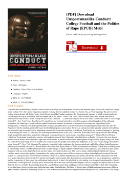 Unsportsmanlike Conduct: College