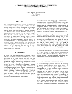 a channel-change game for multiple interfering