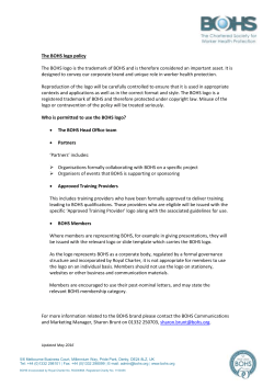 BOHS Logo Policy
