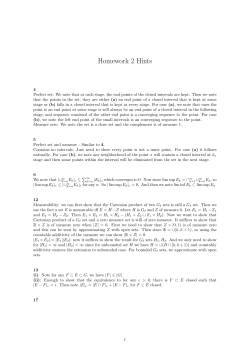 Homework 2 Hints