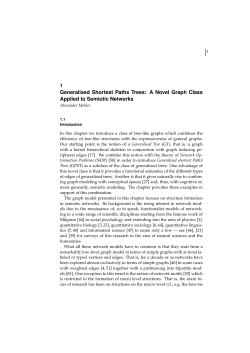 Generalised Shortest Paths Trees: A Novel Graph Class Applied to