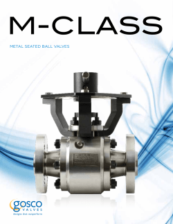 Metal seated ball valves