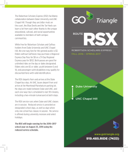 Duke to UNC Chapel Hill