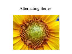 9.5 Alternating series absolute convergence