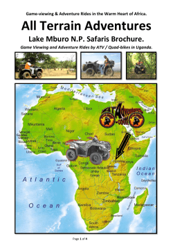Lake Mburo Gameviewing and Adventure Ride Safaris Brochure.