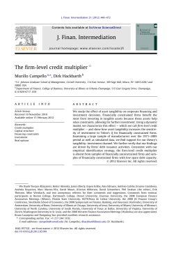 The firm-level credit multiplier
