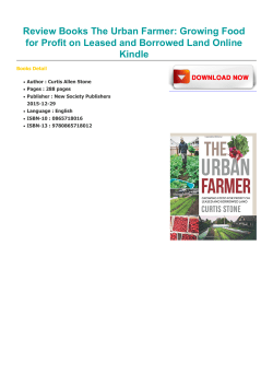 Review Books The Urban Farmer: Growing Food for Profit on