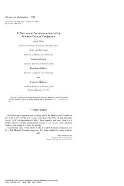 A Polynomial Counterexample to the Markus