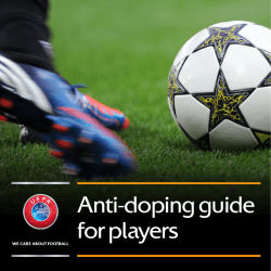 Anti-doping guide for players