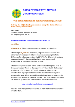 finite difference time development method - time
