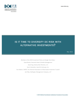 is it time to diversify dc risk with alternative investments?