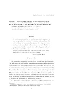 optimal multicommodity flow through the complete graph with