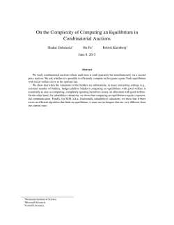 On the Complexity of Computing an Equilibrium in