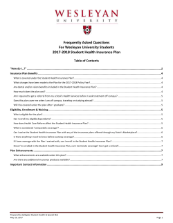 Frequently Asked Questions For Wesleyan University Students 2017