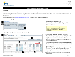 Online Gap Analysis Tool Step-by-Step