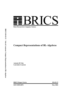 Compact Representations of BL