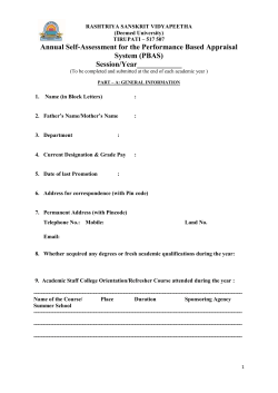 Teaching - Rashtriya Sanskrit Vidyapeetha