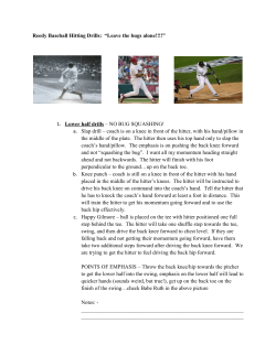 Hitting - Reedy Lions Athletics