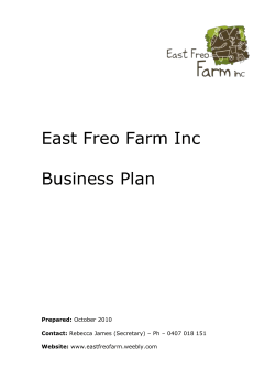Community Garden Business Plan