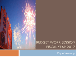 bUDGET GOALS Fy 2011 - 2012 - the Mustang Public Library