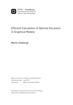 Efficient Calculation of Optimal Decisions in