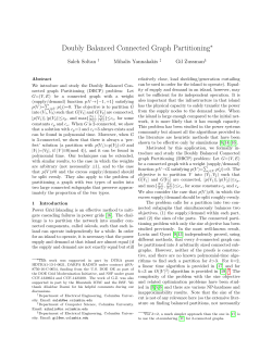 Doubly Balanced Connected Graph Partitioning