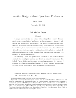 Auction Design without Quasilinear Preferences