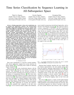 Time Series Classification by Sequence Learning in All