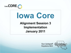 Iowa Core - Keystone AEA